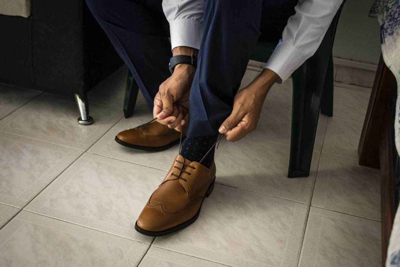Los Zapatos hombre de piel de Ortiz & Reed