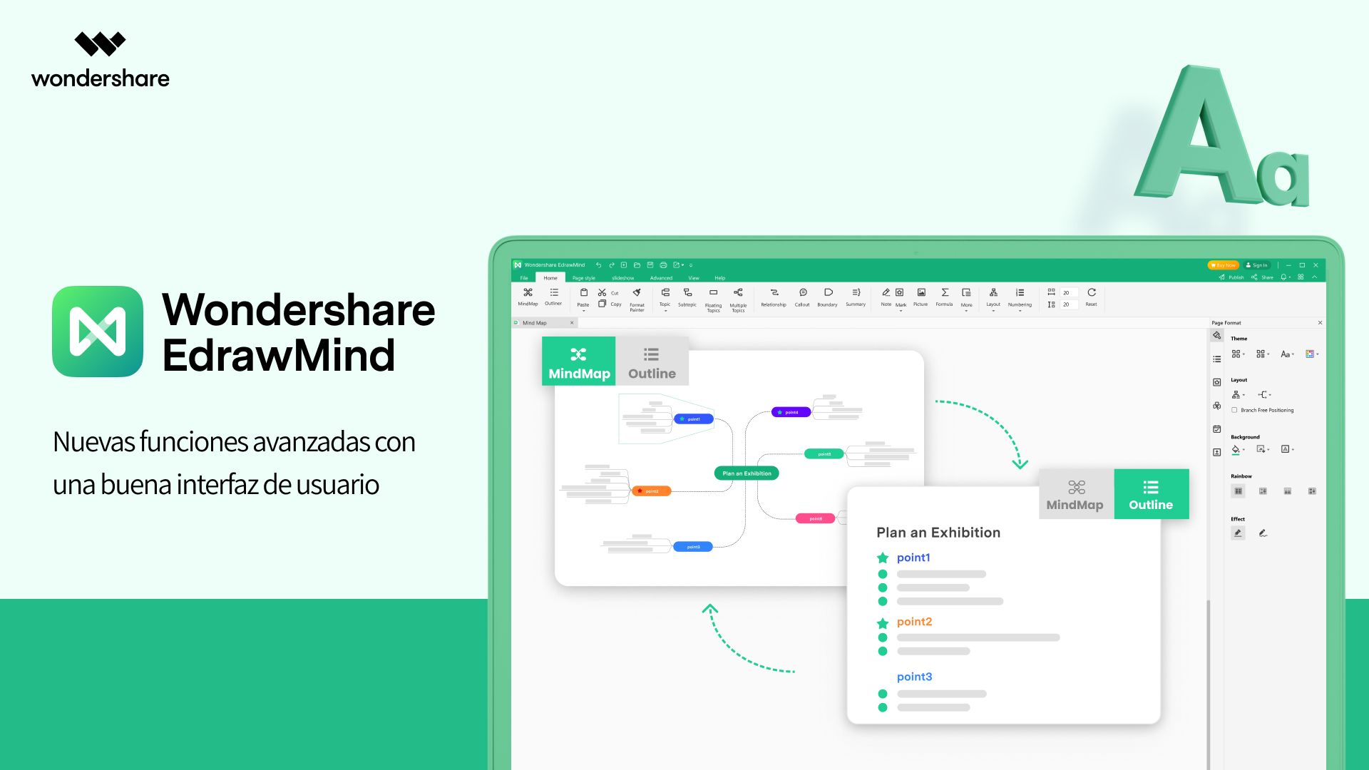 La versión 9.0 de Wondershare Edrawmind presenta una nueva interfaz de usuario y funciones avanzadas