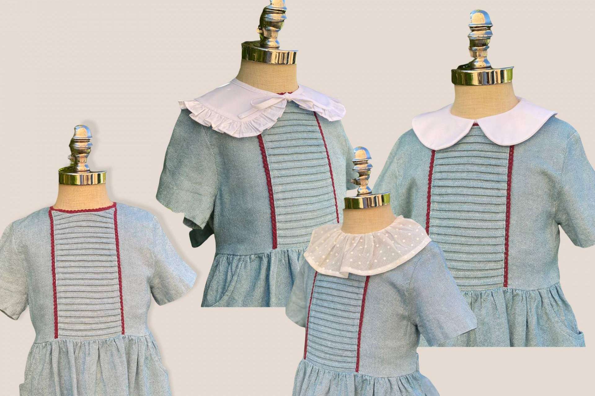 VinicaMoon permite adornar las camisas de los hijos con los cuellos infantiles