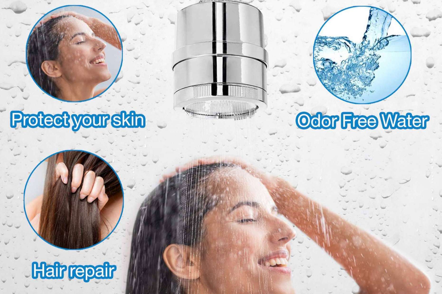 Los beneficios del filtro de agua de H20 Taps para la alcachofa de ducha