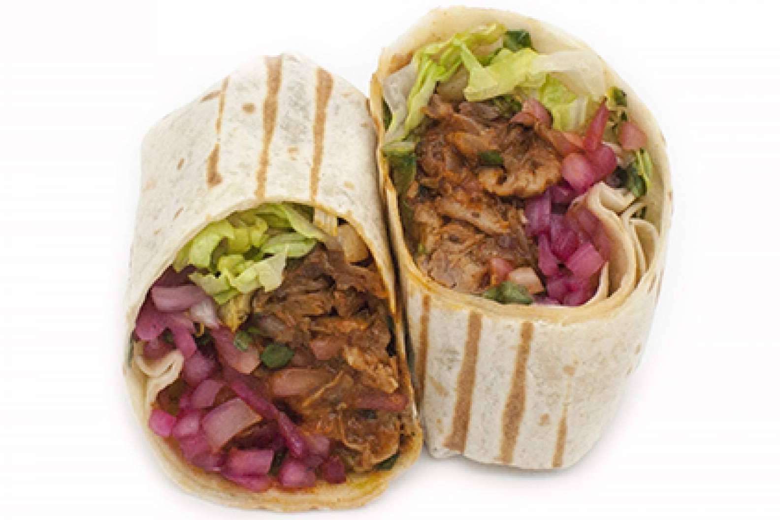 Los wraps caseros de diferentes tipos de Sanaladas