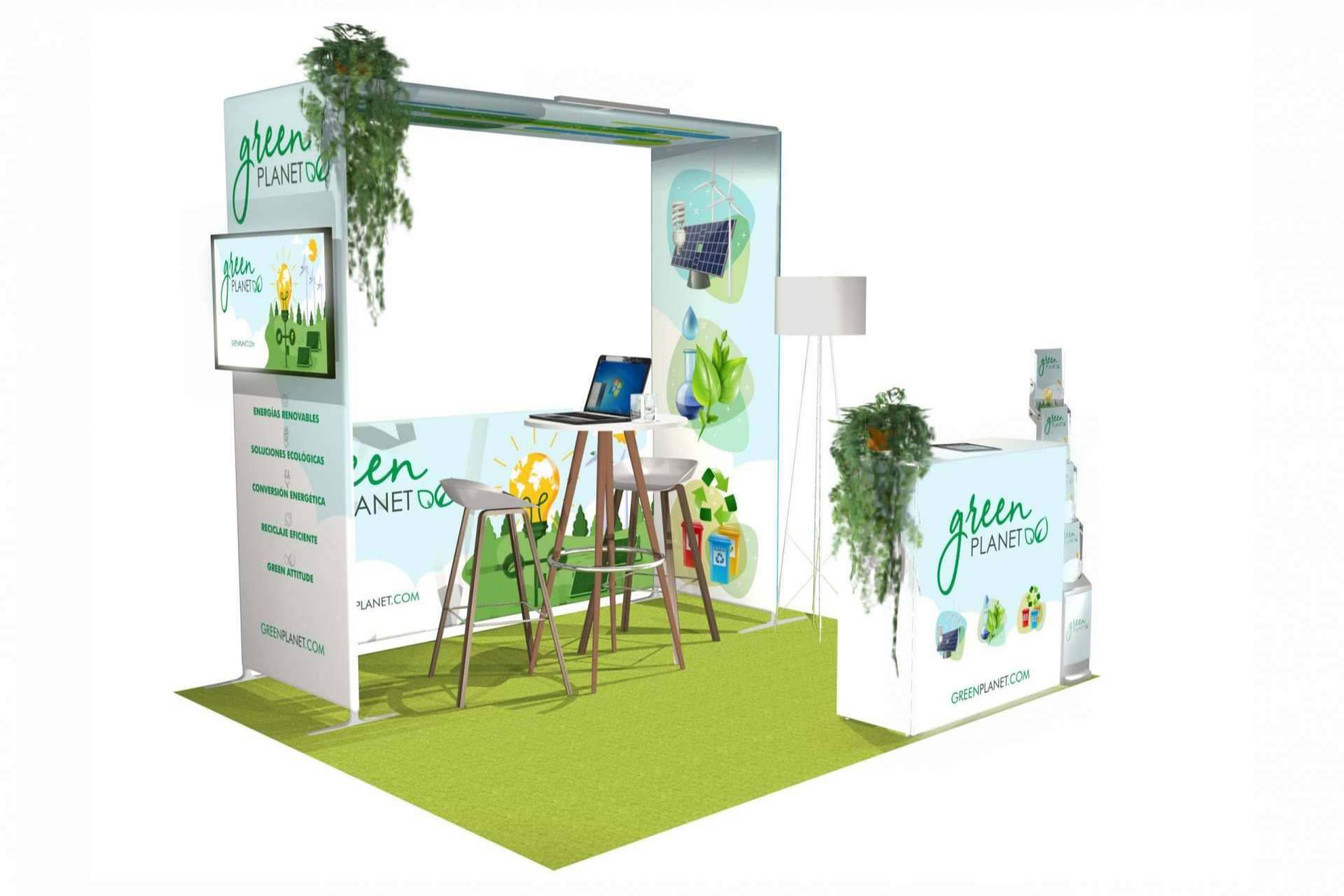 Ahorrar entre el 60 % y el 90 % en próximas ferias gracias al modelo de stand reutilizable que propone la empresa Olika Stands