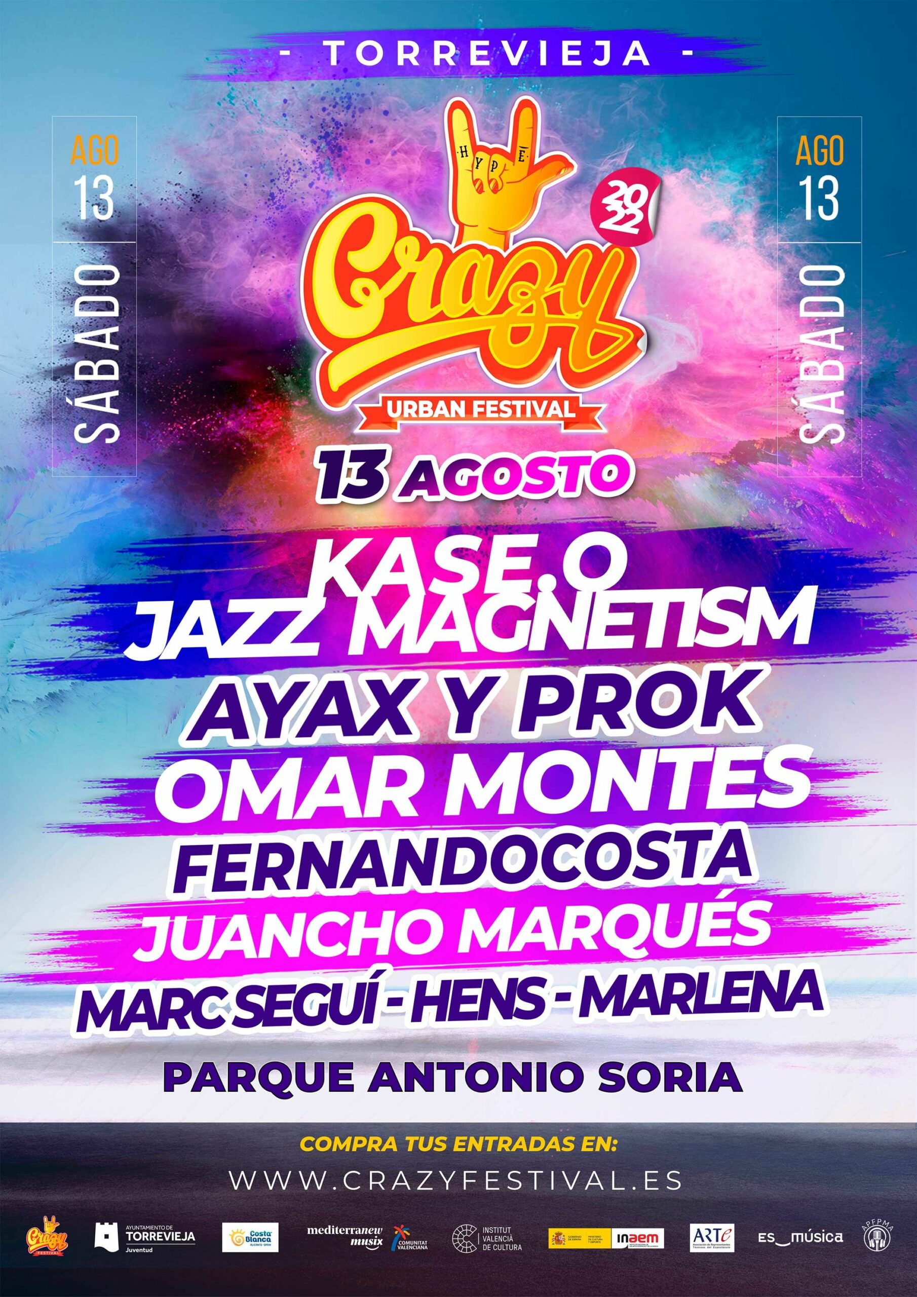 Crazy Urban Festival se presenta con grandes novedades para su segunda edición en Torrevieja