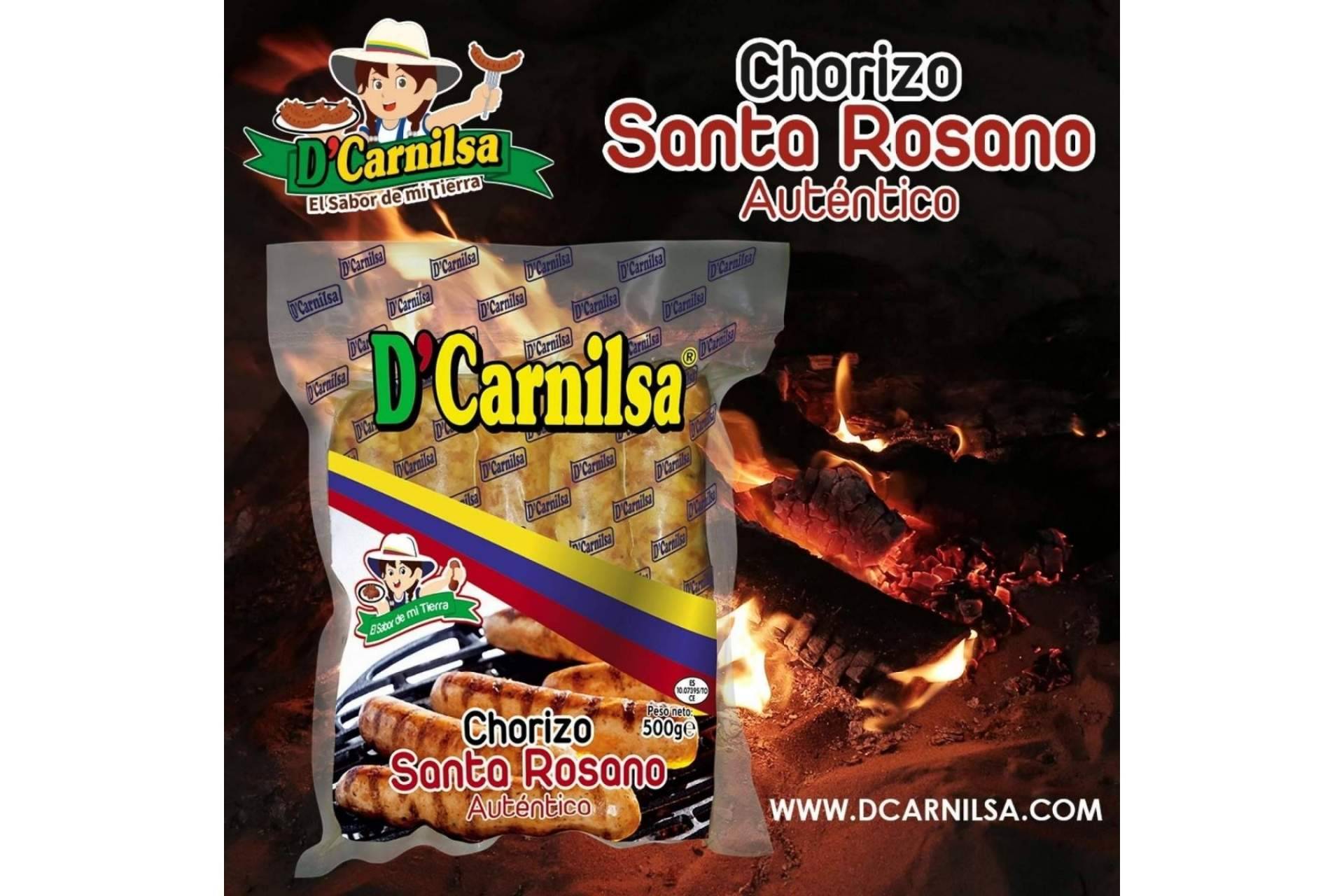 El chorizo Santa Rosano, uno de los mejores chorizos colombianos disponibles en D'Carnilsa