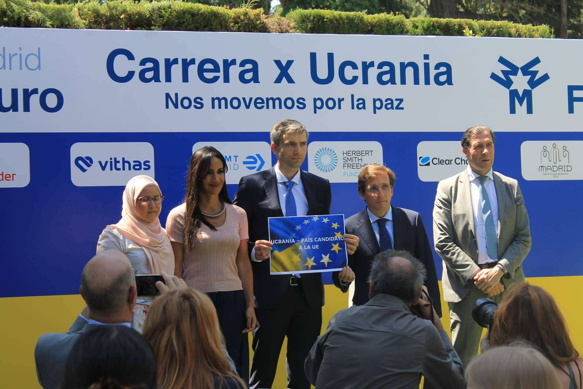 ‘Madrid Futuro x Ucrania’. Las embajadas se suman a los 5 km de marcha benéfica por la paz