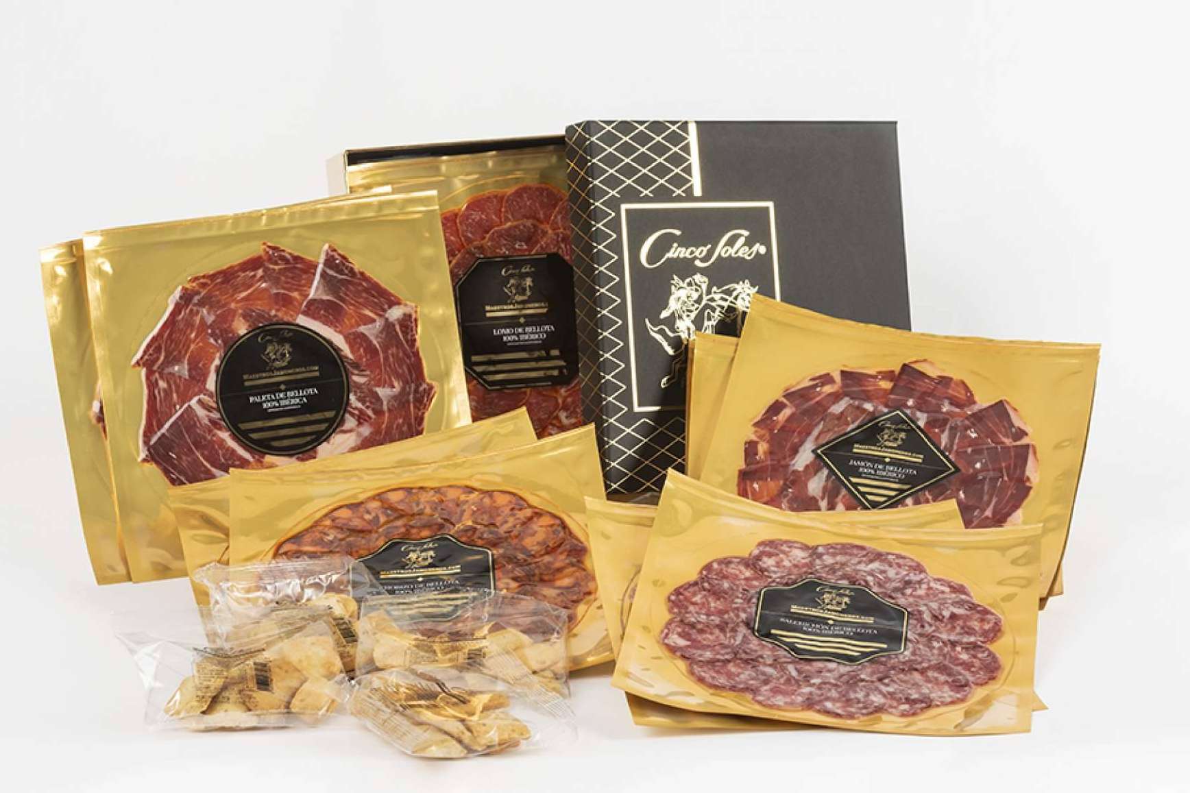 Uno de los regalos corporativos más buscados para esta Navidad son los lotes de Jamón de Bellota ibéricos cortado a cuchillo de Maestros Jamoneros