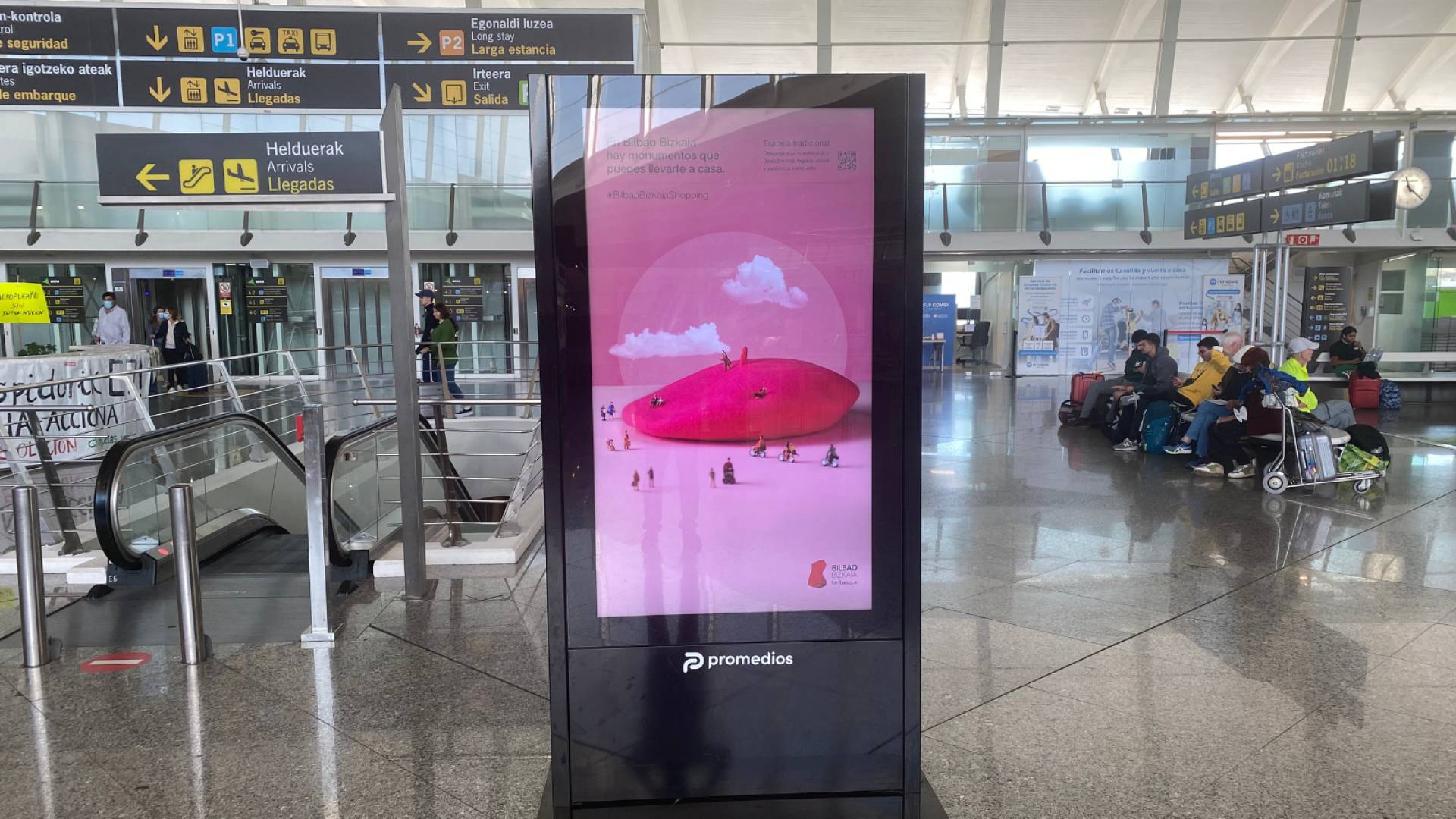 Promedios y la publicidad digital en aeropuertos