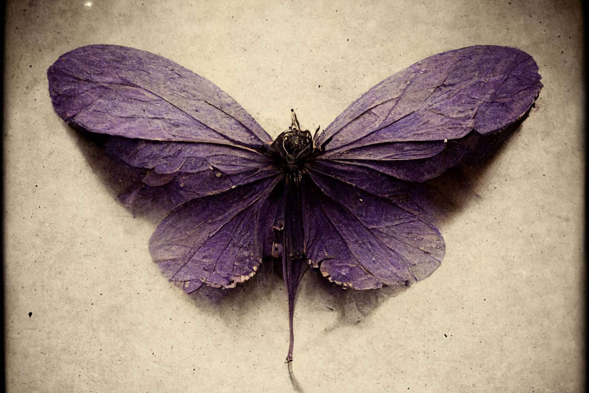 La obra 'Transformación' de Antonio Sánchez Castro representa la muerte transformada de las mariposas