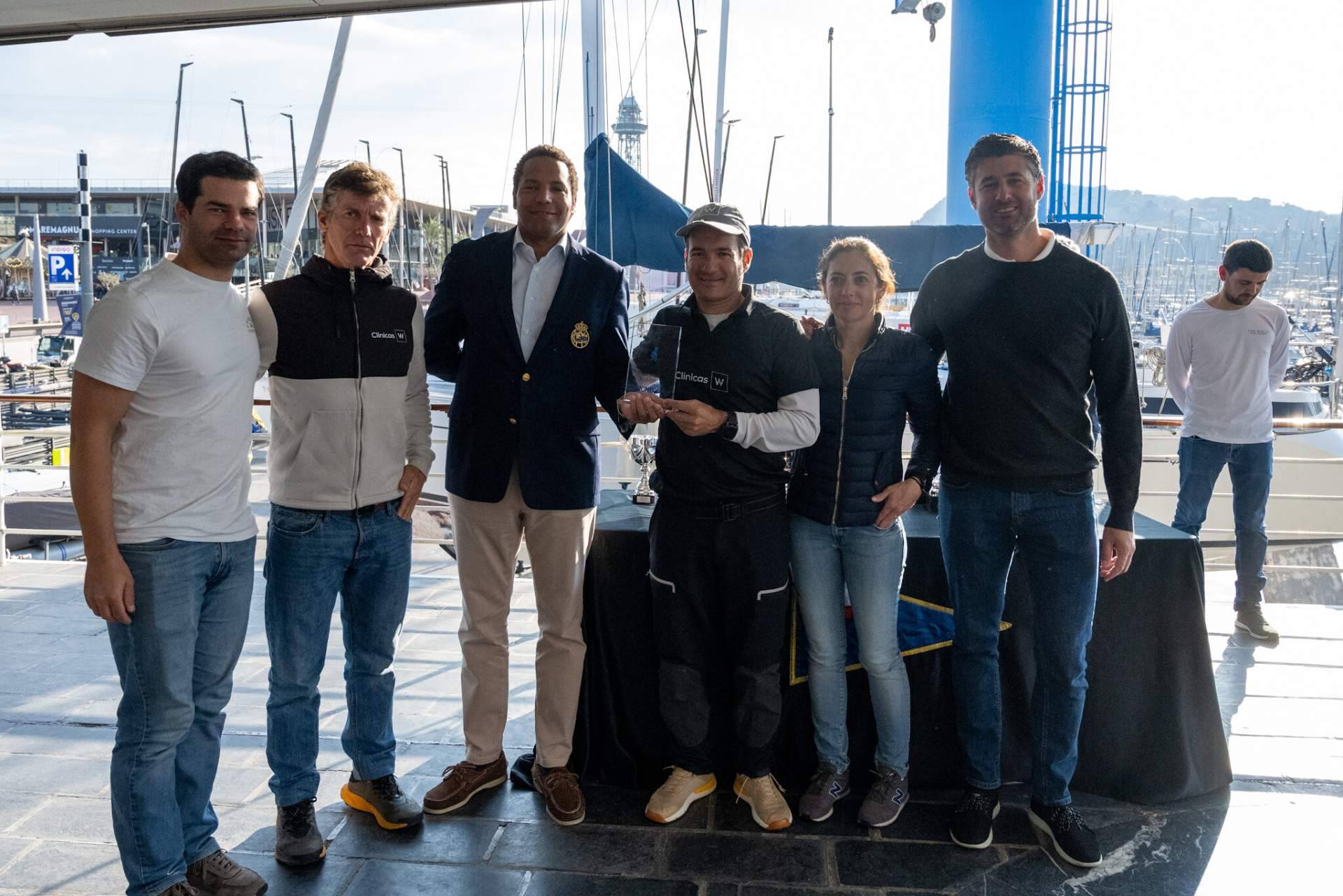 'Clínicas W Sailing Team', triunfa en el último acto de las Barcelona Winter Series de J70