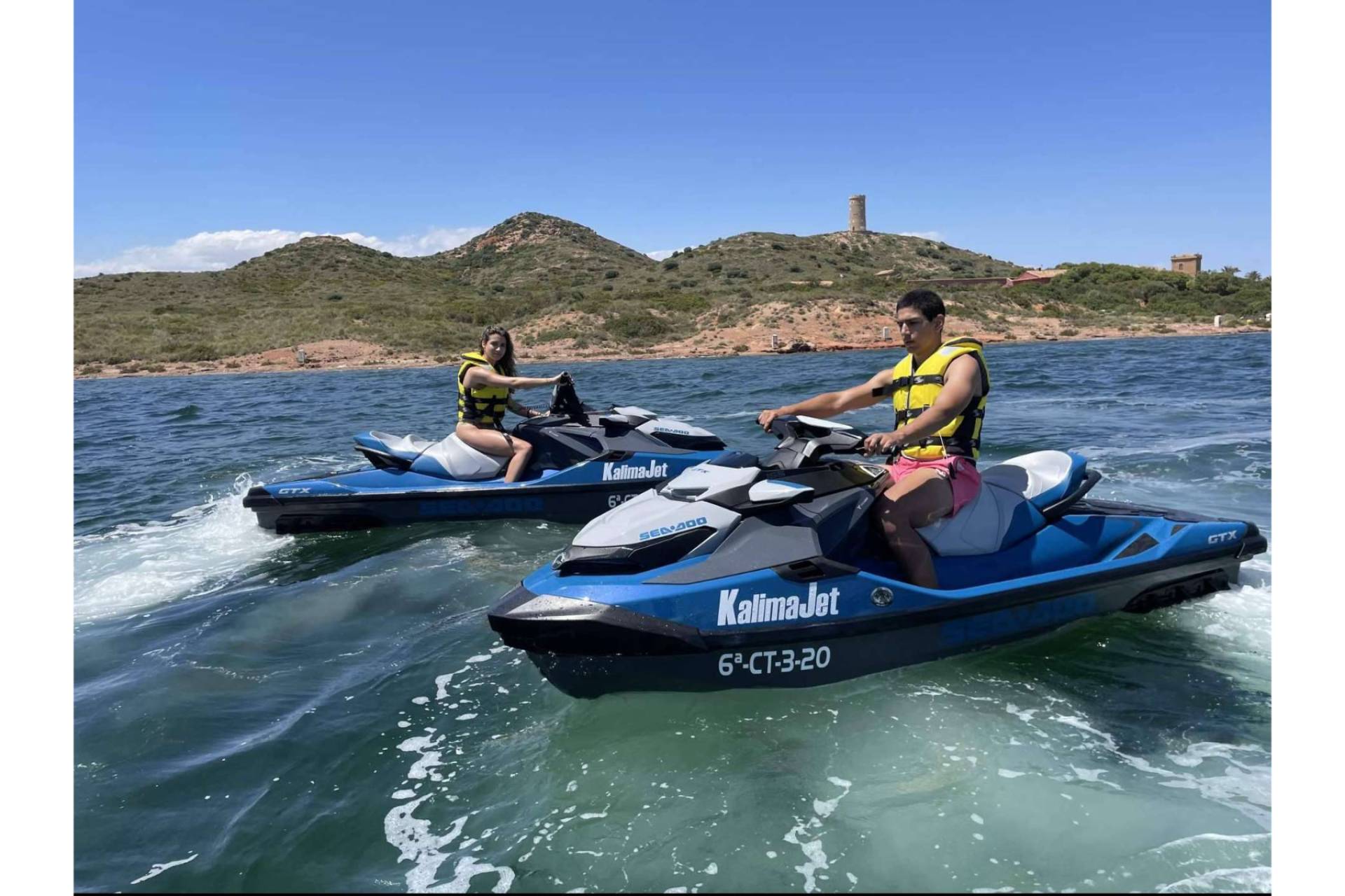 El origen y alquiler motos de agua en La Manga con Kalima Charter