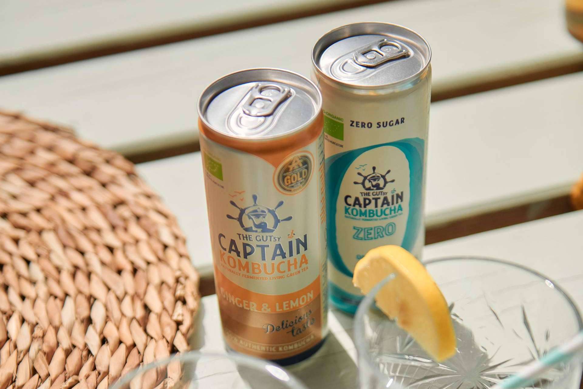 El lanzamiento de la kombucha en lata de GUTsy Captain lanza
