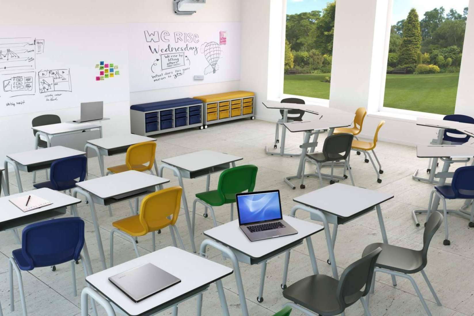 Un amplio catálogo de mobiliario escolar disponible en OfficeDeco