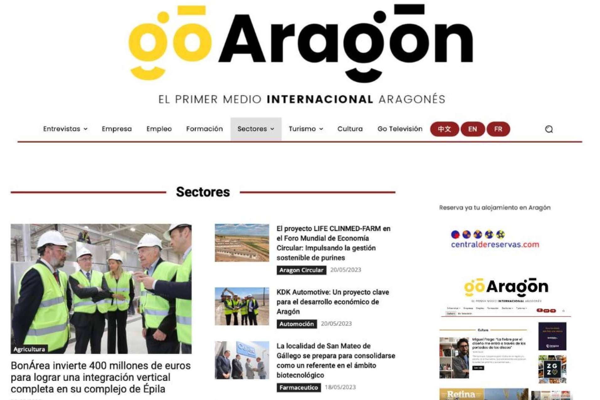 GoAragón cumple 2 años difundiendo Aragón internacionalmente