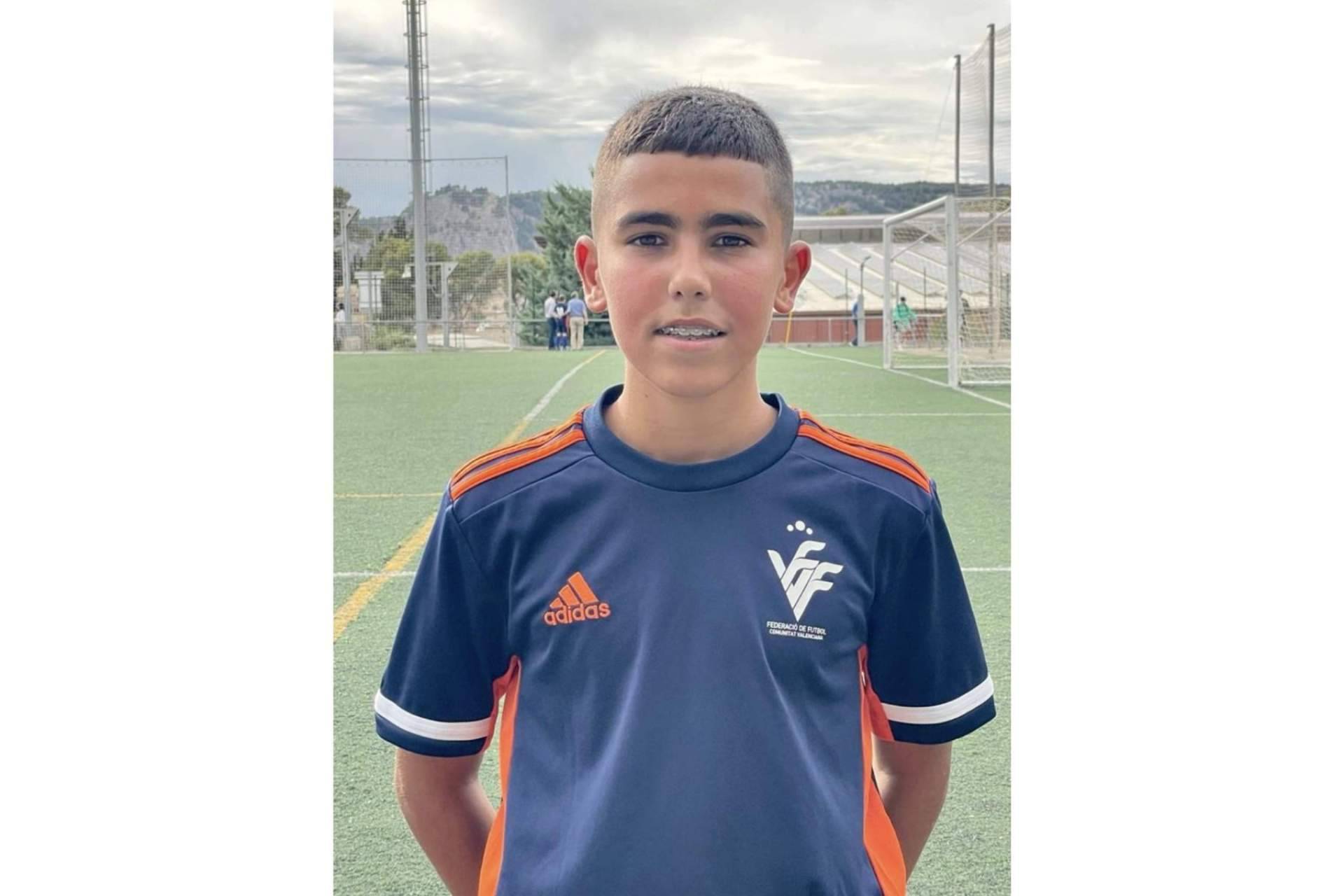 Roi Lopez 10, el futbolista de 14 años