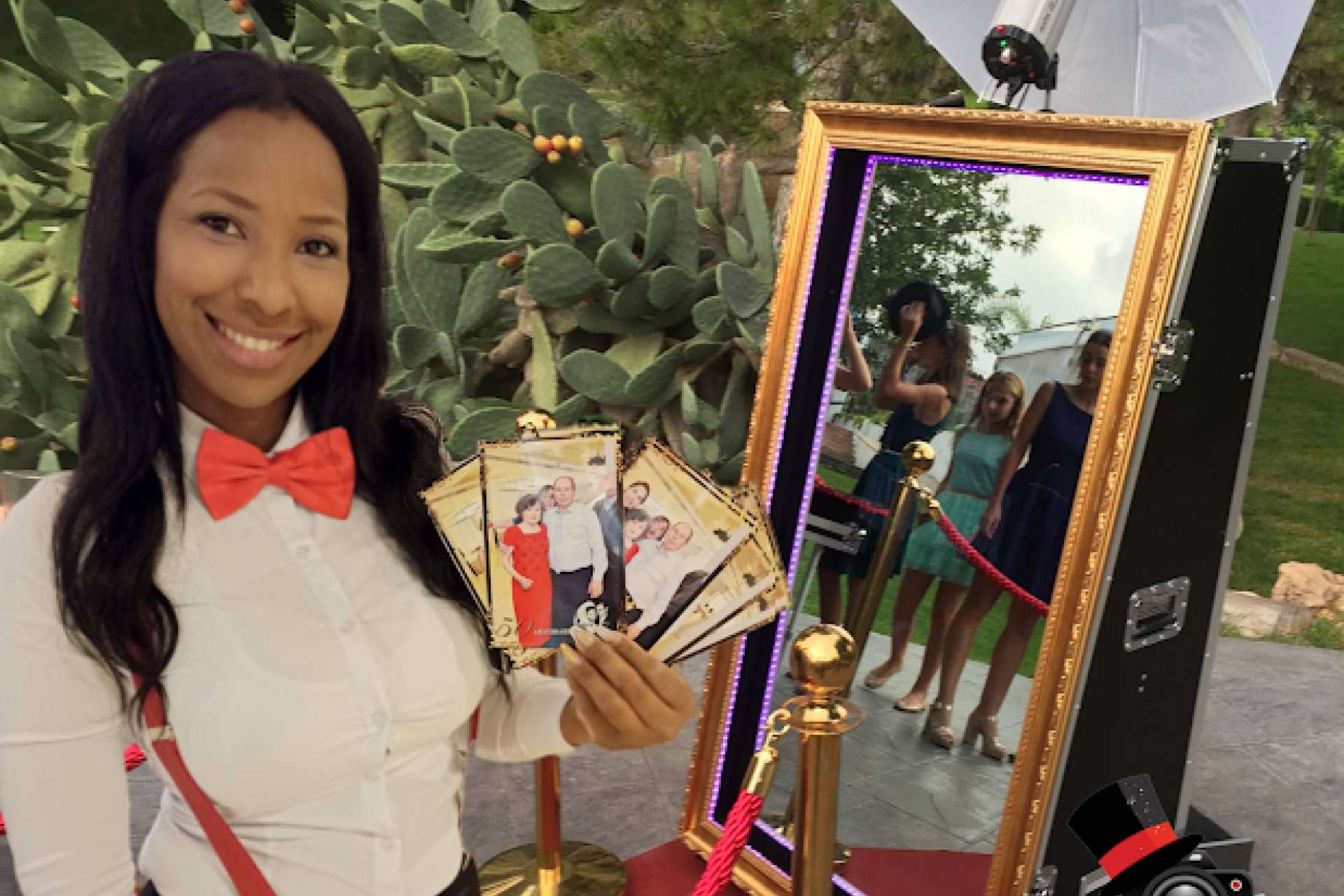 Dar un toque elegante a un evento con el espejo mágico para bodas