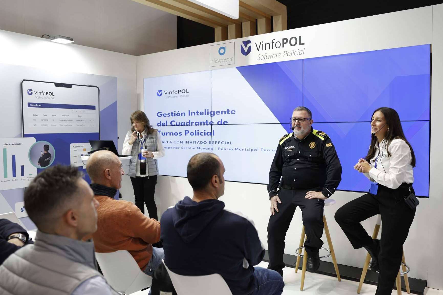 Los software policiales VinfoPOL y Discover han batido récords de asistencia en SICUR 2024