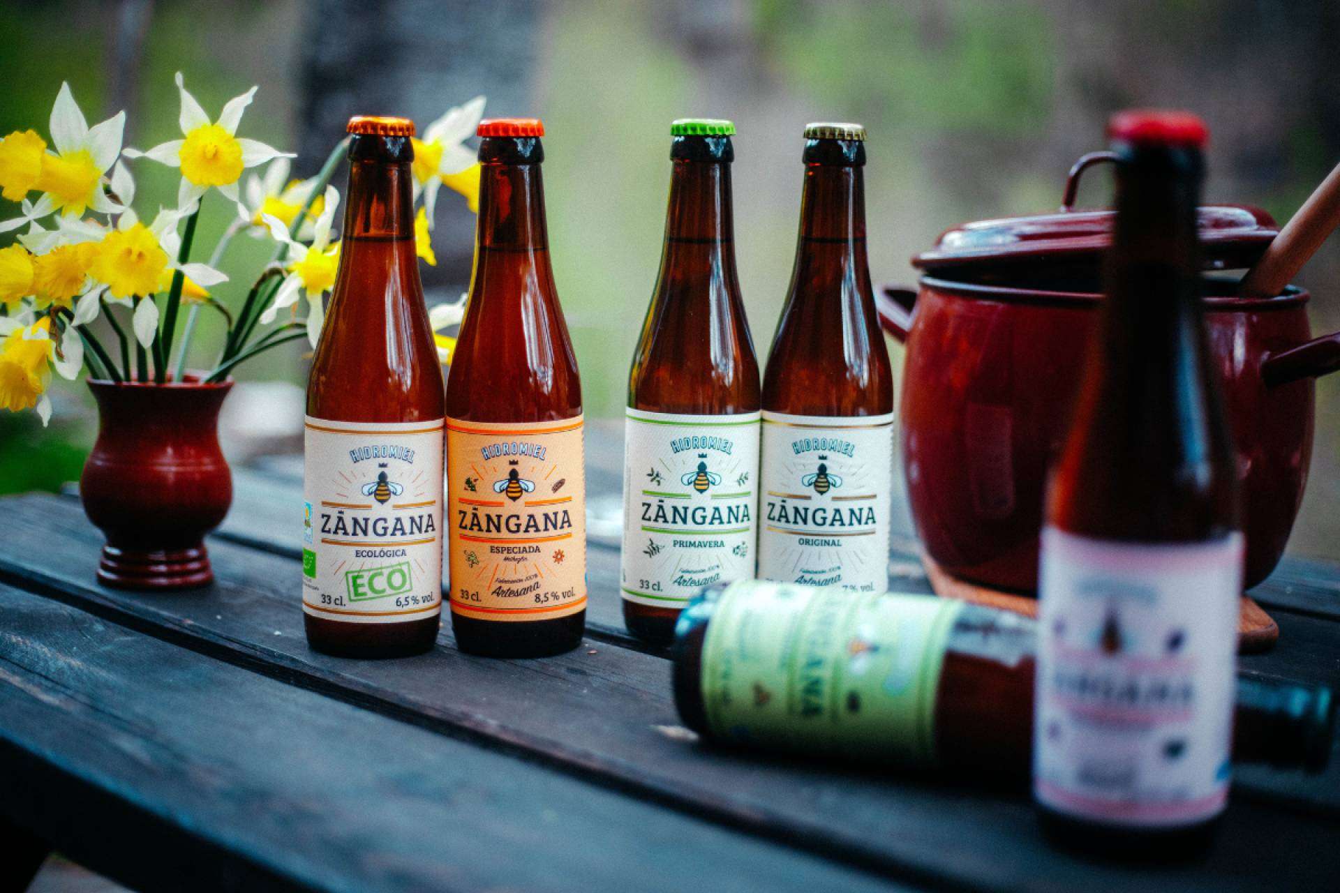 Hidromiel Zángana, una marca asturiana reconocida por el sabor de su bebida artesanal