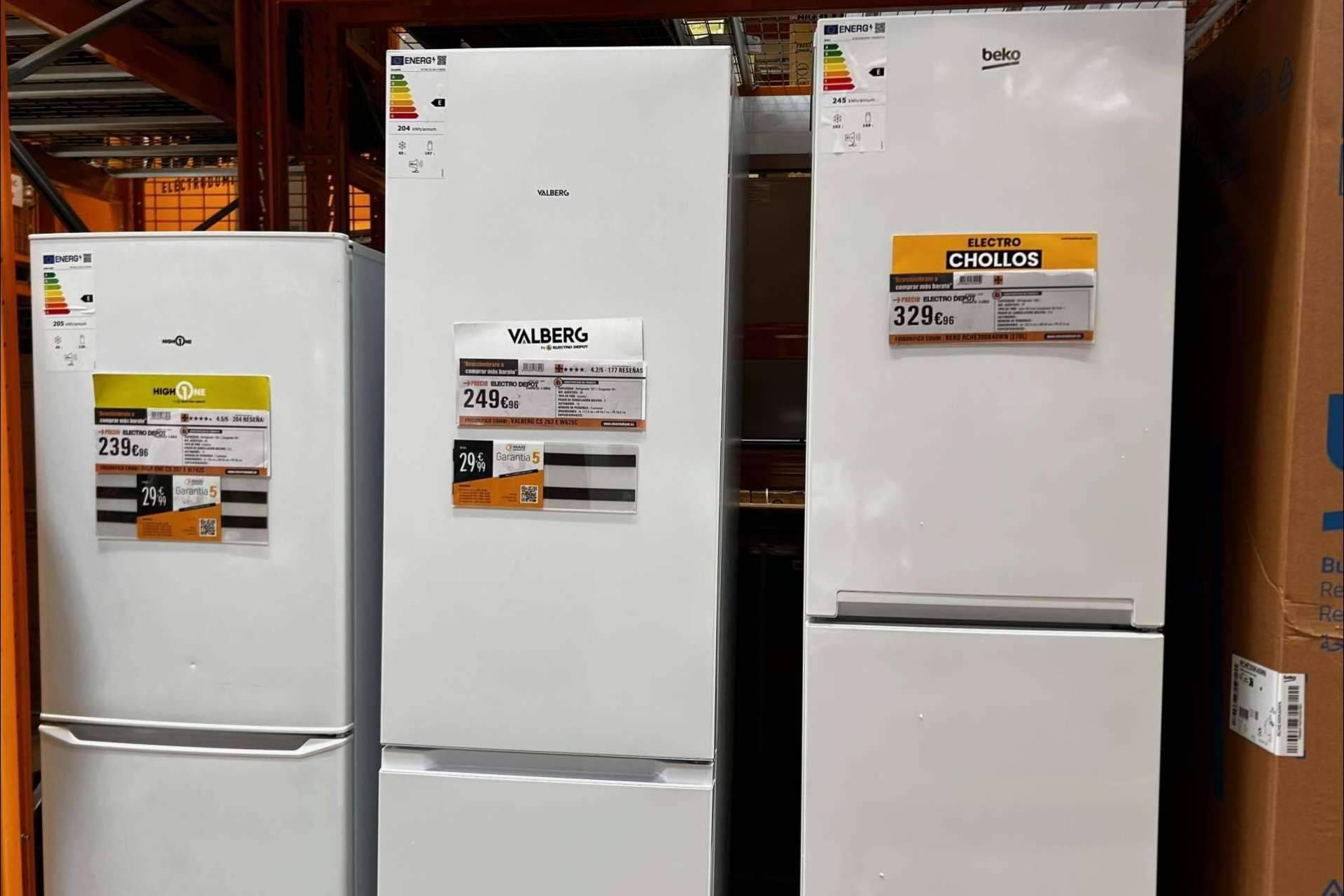 Electro Depot destaca por ofrecer frigoríficos y congeladores de primeras marcas