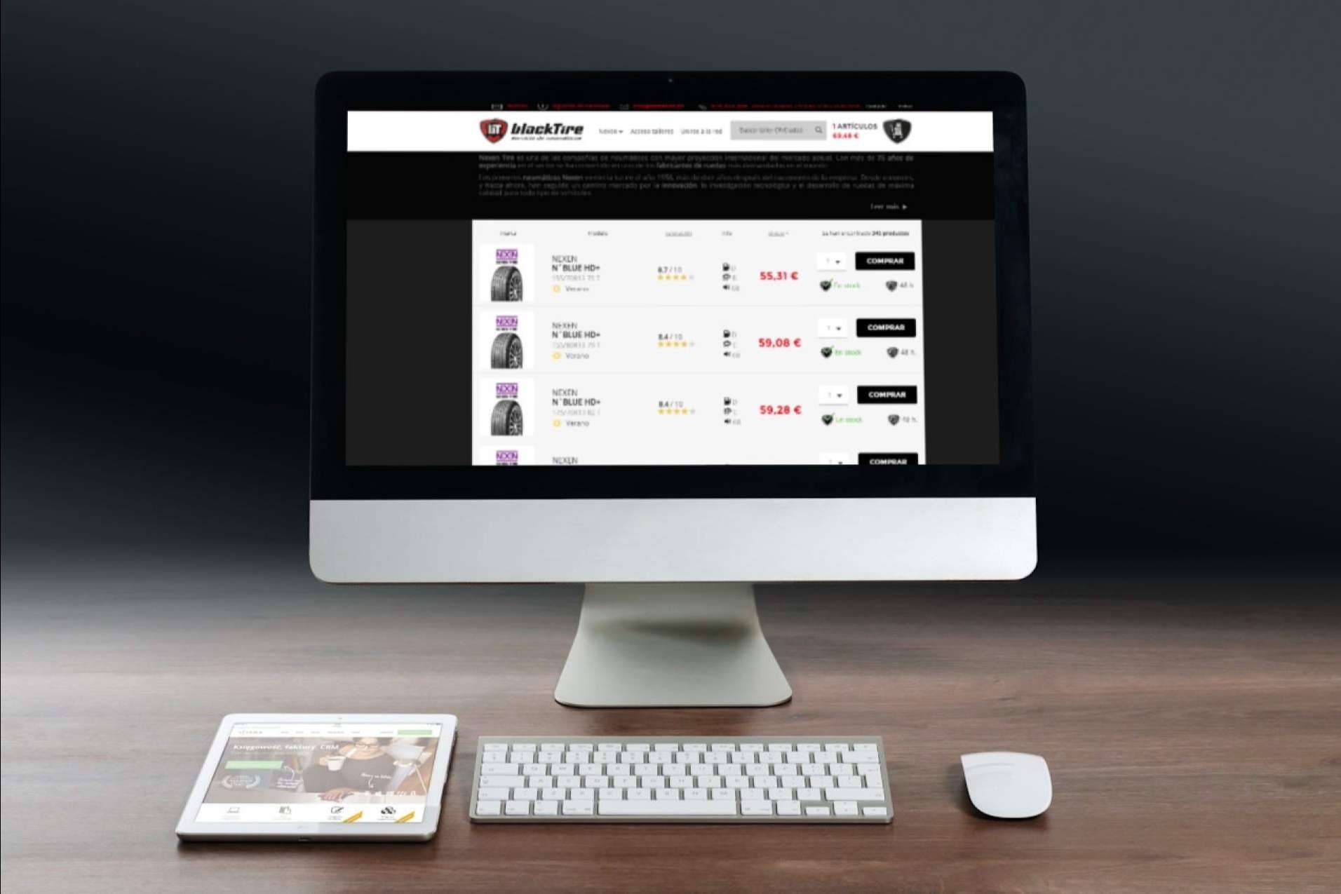 La red BlackTire permite comprar neumáticos online
