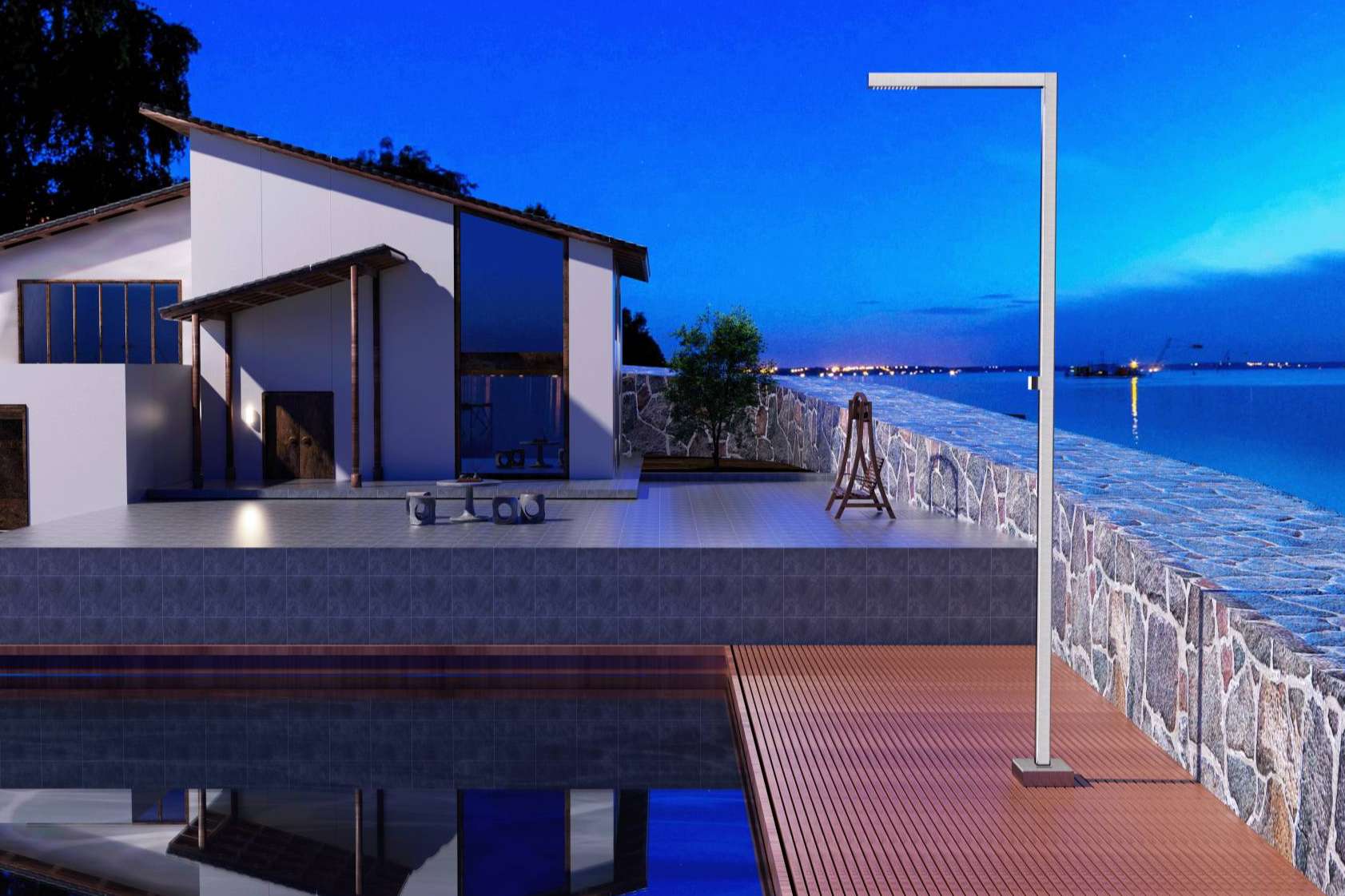 Imex Products presenta ALABAMA, su propuesta de diseño resistente para duchas exteriores en zonas de piscina y jardín