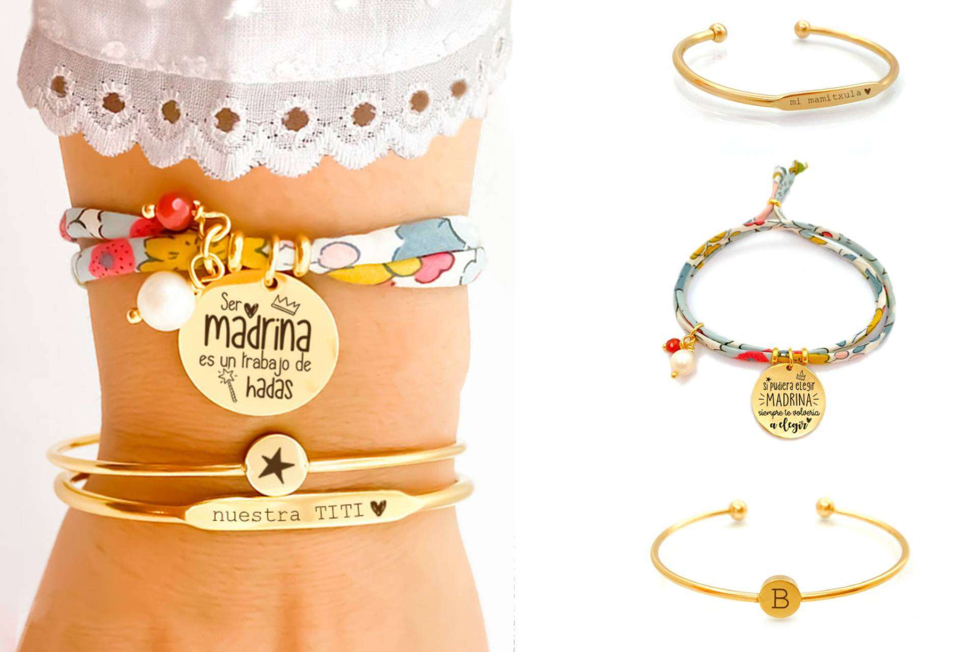 Pulseras Liberty y colgantes con virgen, los complementos más originales de este verano