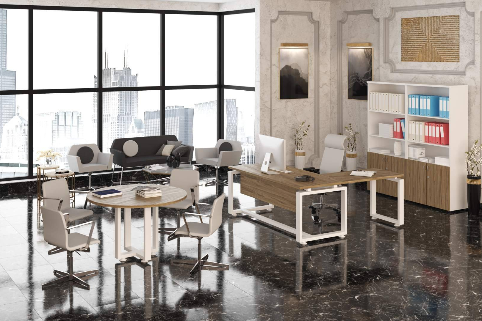 Soluciones OfficeDeco para espacios corporativos centradas en la productividad y el rendimiento profesional