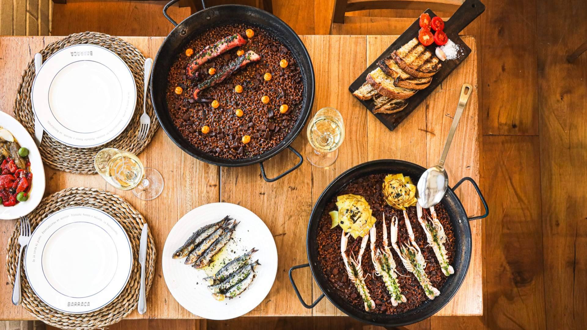 Barraca Barcelona; restaurante en la Barceloneta frente al mar para comer en verano