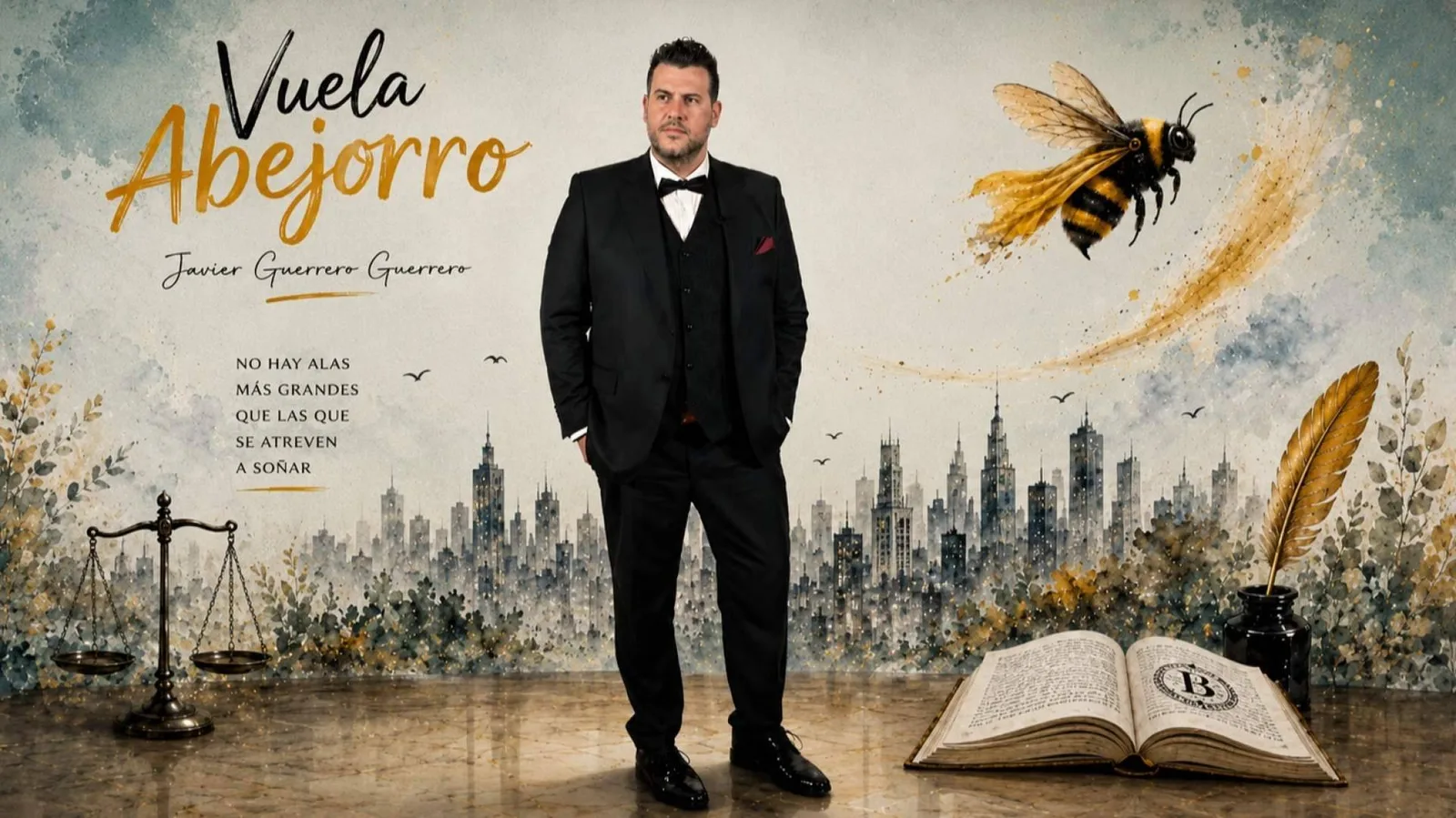Javier Guerrero y la épica de su obra 'Vuela Abejorro'